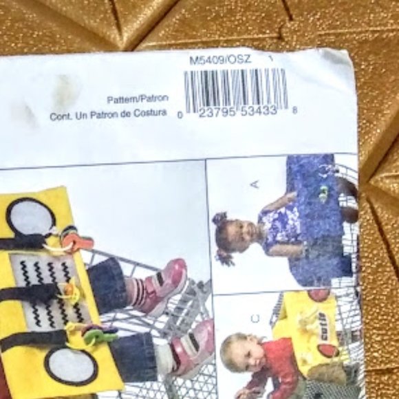 *McCALLS #M5409&M5604*SHOPPING BASKET & HIGH CHAIR COVER*SET OF 2*PRICE IS FIRM - Picture 4 of 9